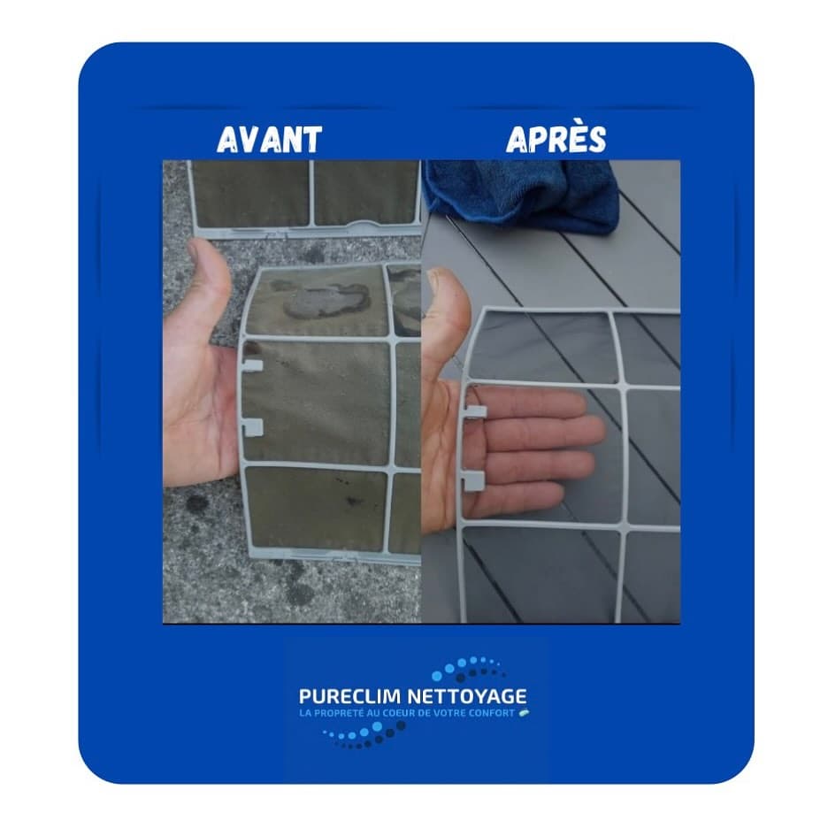 Comparaison avant/après filtre